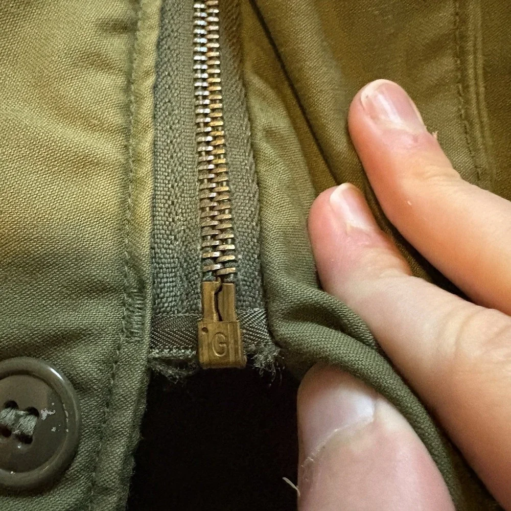 Vintage 60s 70s Vietnam War Cold Weather Permeable Deck Jacket Large